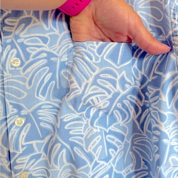 Daniel Cremieux Blue and White Casual Button Down Shirt in Men’s Size XL - Picture 6 of 7